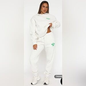 White Fox Offstage Sweatpants Glacier Grey Women’s Size XS